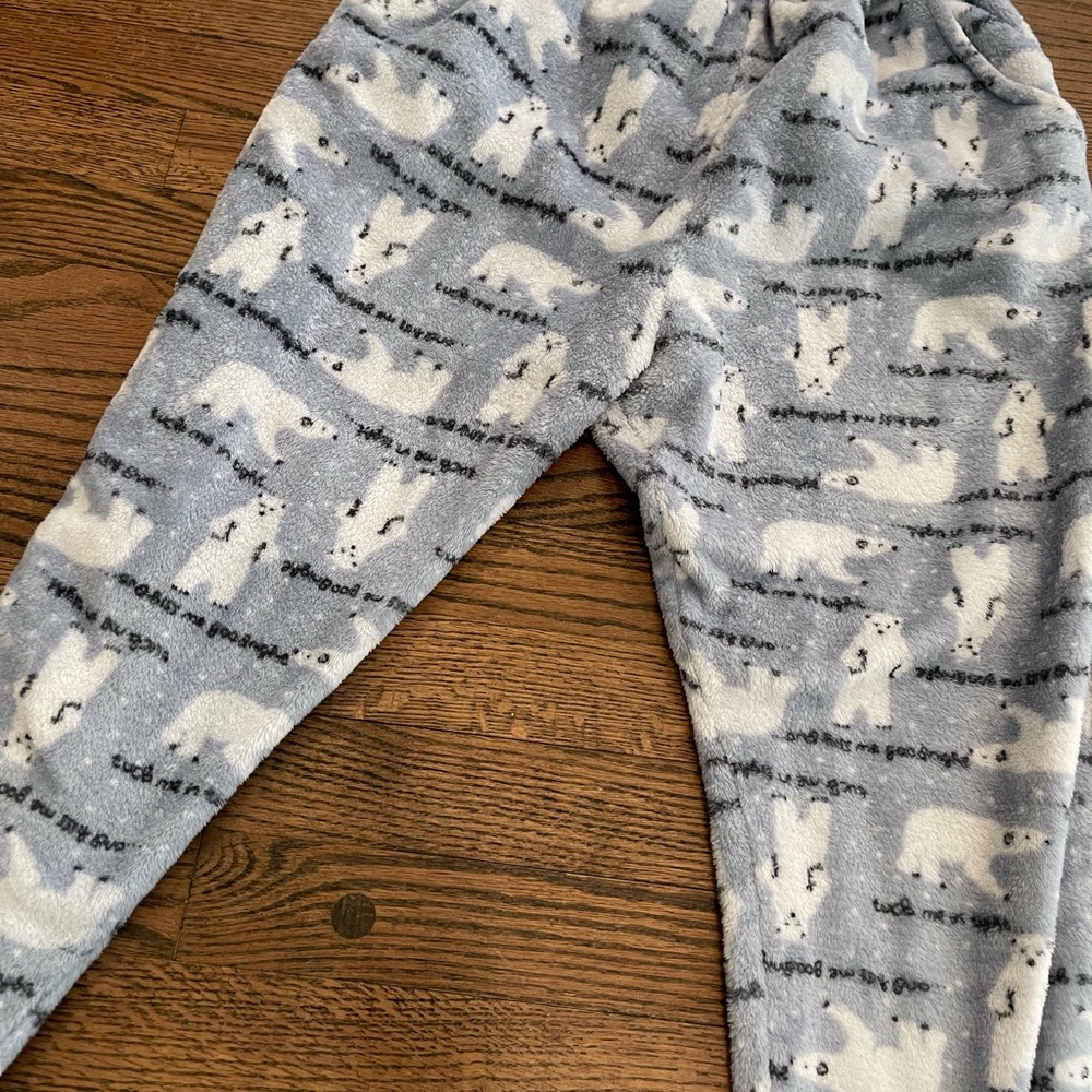 Cozy Polar Bear Print Pajama Pants